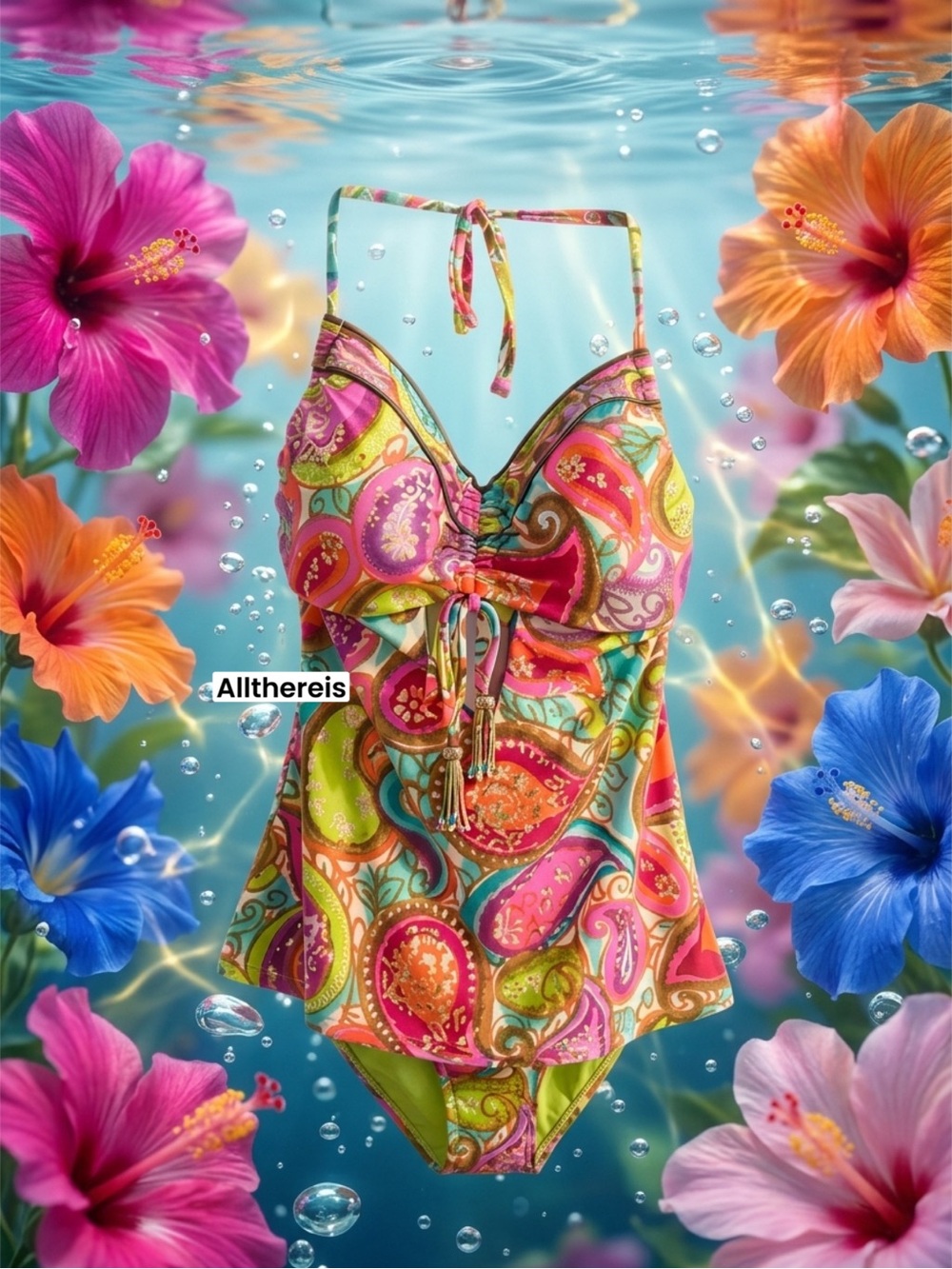 NWT Trina Turk 2 piece swimsuit 8 - Picture 3 of 16